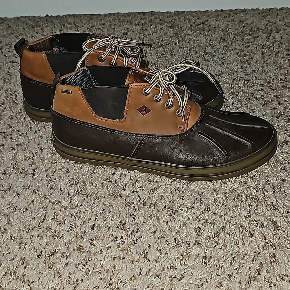 Sperry Top Sider Fowl Weather Chukka Brown Duck Boots